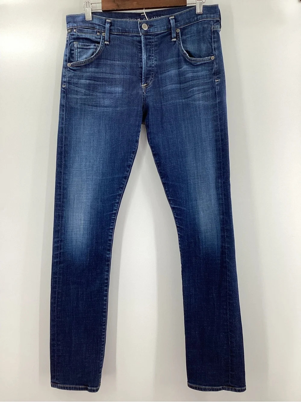 Citizens Of Humanity Emerson Slim Boyfriend Jeans in Dark Blue